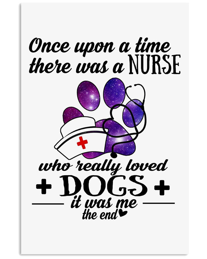 A Nurse Who Loved Dogs Custom Design Gifts For Dog Lovers Vertical Poster