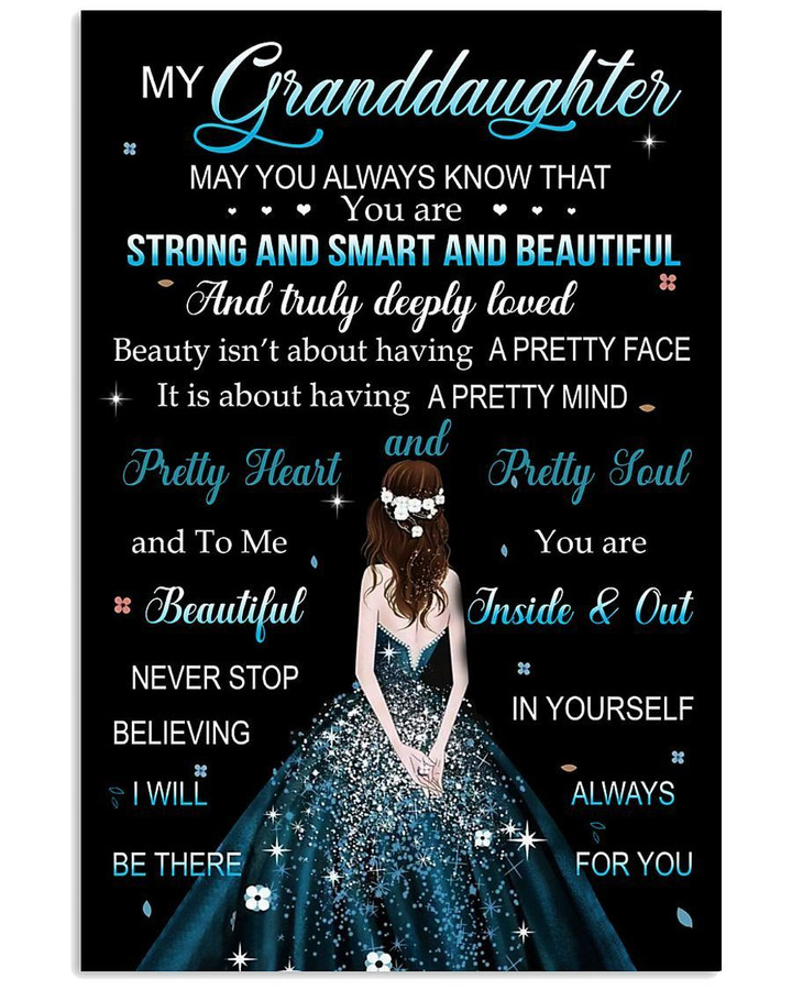 You Are Strong And Smart And Beautiful Great Gift For Granddaughter Vertical Poster