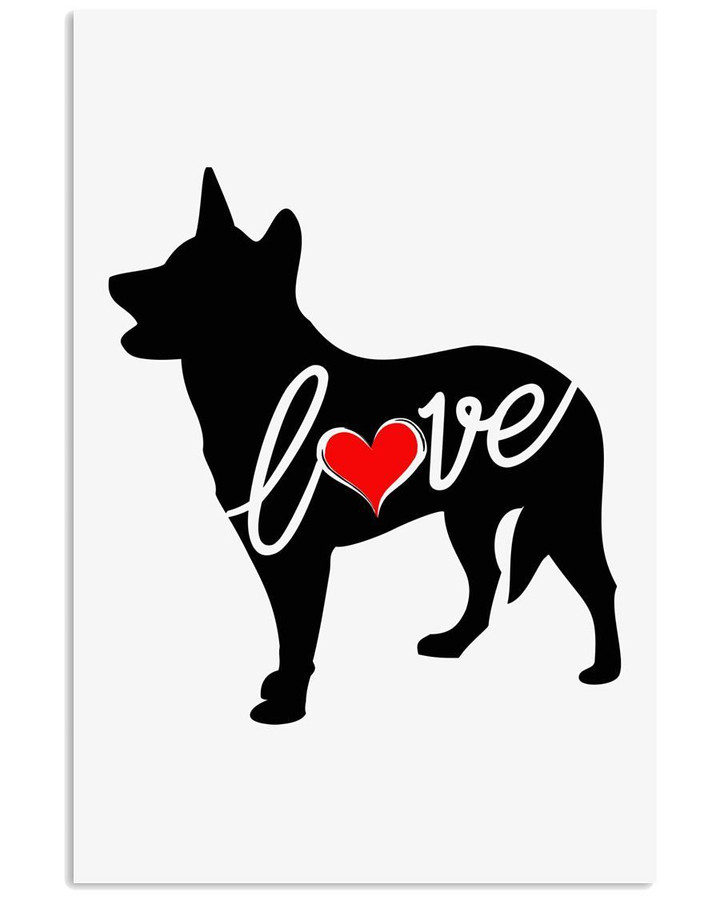 Heeler Love Custom Design Gift For Dog Lovers Vertical Poster