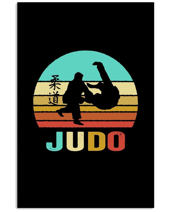 Judo Retro Vintage Funny Gift For Judo Lovers Vertical Poster