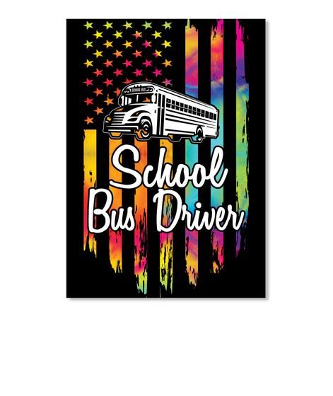 American Flag School Bus Driver Trending Personalized Job Gifts Peel & Stick Poster