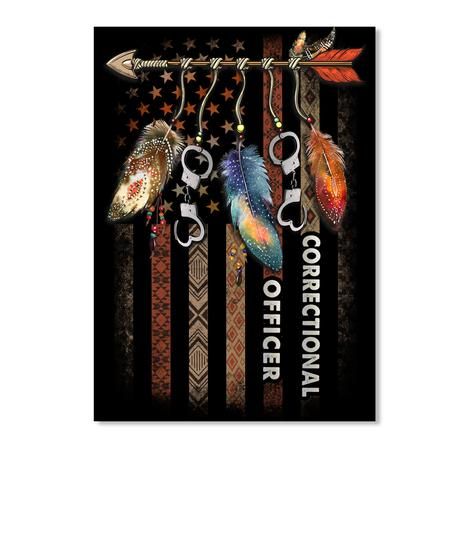 American Flag Correctional Officer Unique Personalized Job Gifts Peel & Stick Poster