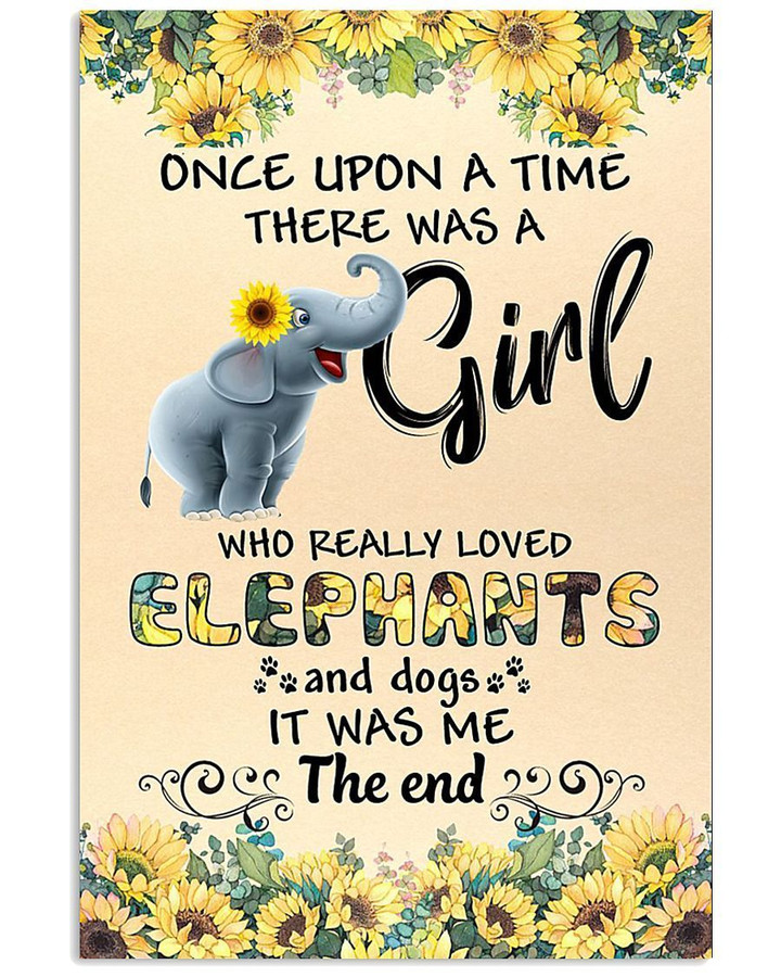 Once Upon A Time There Was A Girl It Was Me The End Message Gifts Vertical Poster