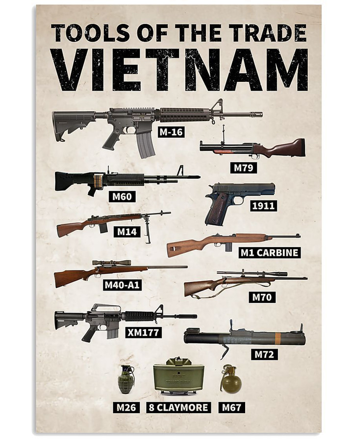 Tools Of The Trade Vietnam Custom Gift For People's Army Of Vietnam Vertical Poster