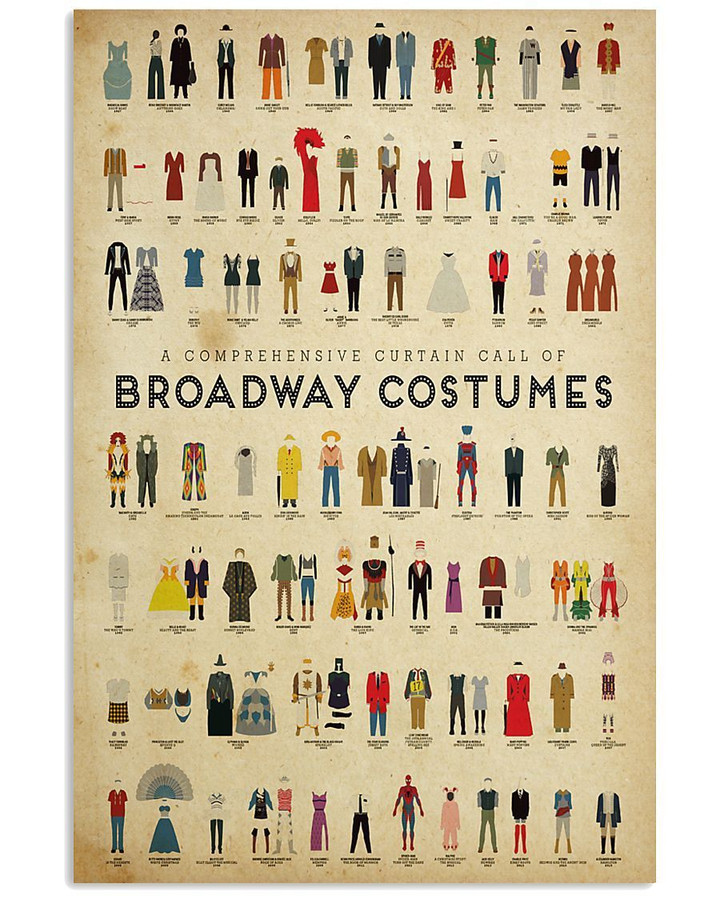 Broadway Costumes Knowledge Unique Custom Design Vertical Poster