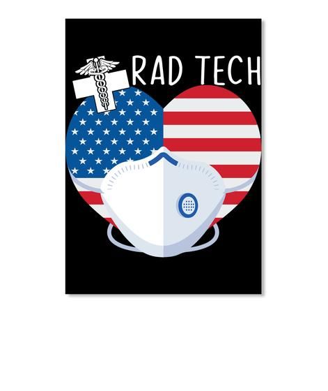 Vintage Funny With Us Flag And Medical Symbol Gift For Rad Tech Peel & Stick Poster