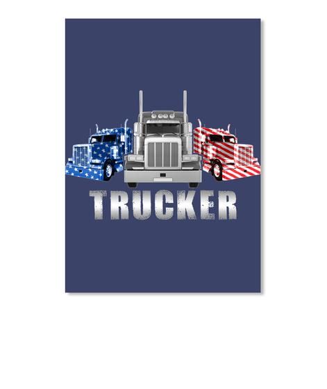 Trucker Simple Special Custom Design For Personalized Job Gift Peel & Stick Poster