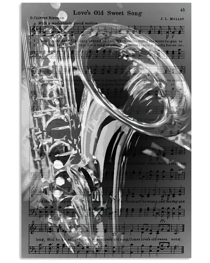 Poster Music Custom Design Gift For Saxophone Lovers Vertical Poster