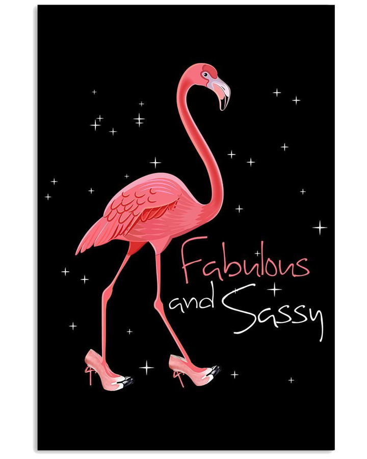 Flamingo Fabulous And Sassy Special Unique Custom Design Vertical Poster