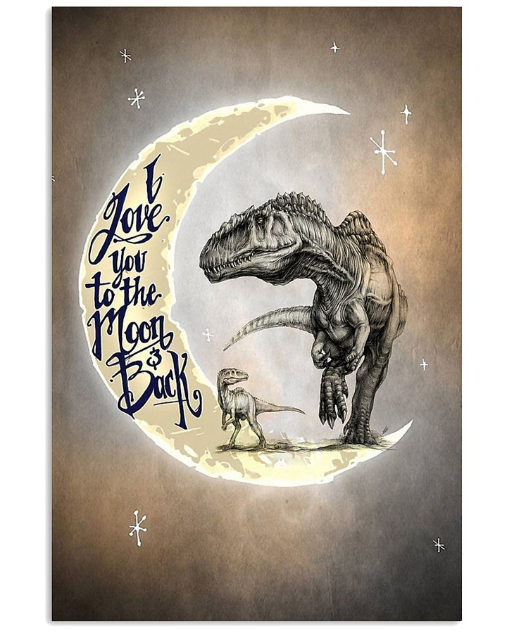 To My Kids I Love You To The Moon And Back Vertical Poster
