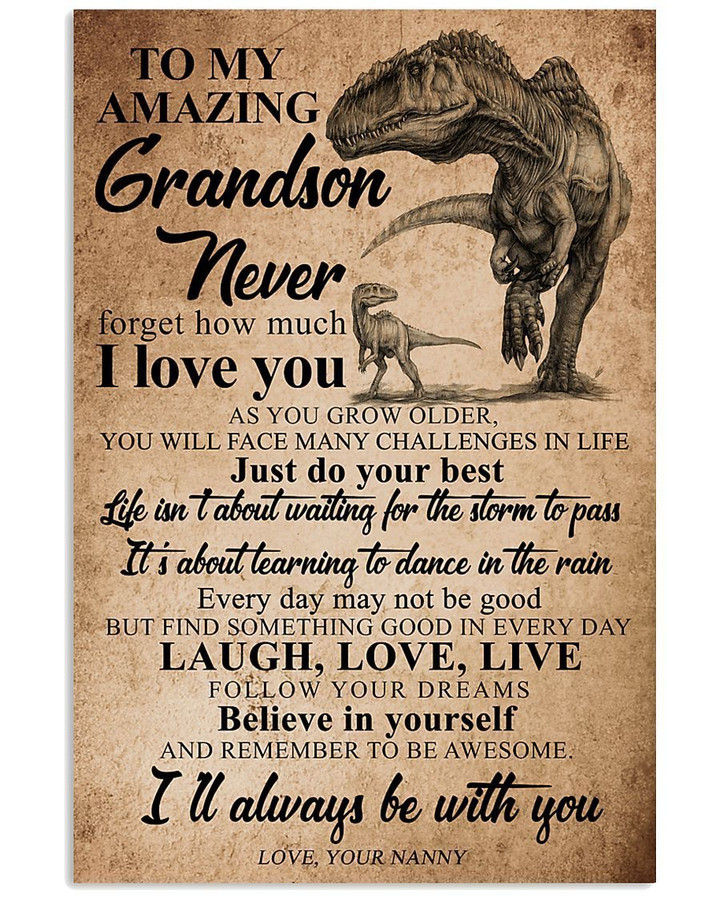 I'll Always Be With You Lovely Message From Nanny Gifts For Grandsons Vertical Poster