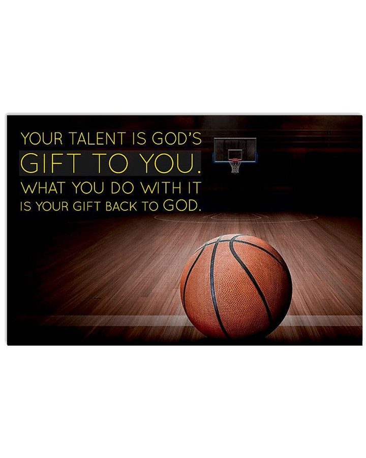 Your Talent Is God's Gift To You Special Custom Design Sport Gifts Horizontal Poster