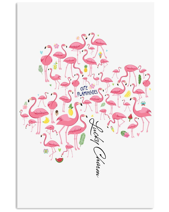 Flamingo Lucky Charm Special Unique Custom Design Vertical Poster