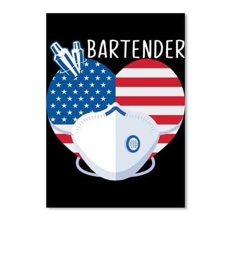 Bartender American Flag Stay At Home Trending For Personalized Job Gift Peel & Stick Poster