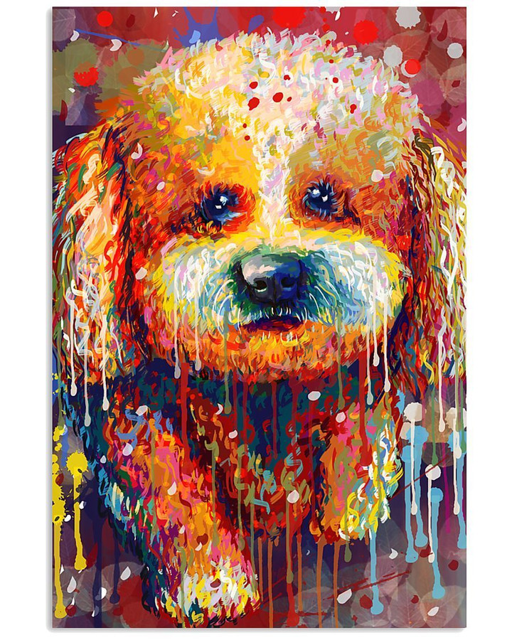 Bichon Frise Water Color Unique Meaningful Gifts For Dog Lovers Vertical Poster
