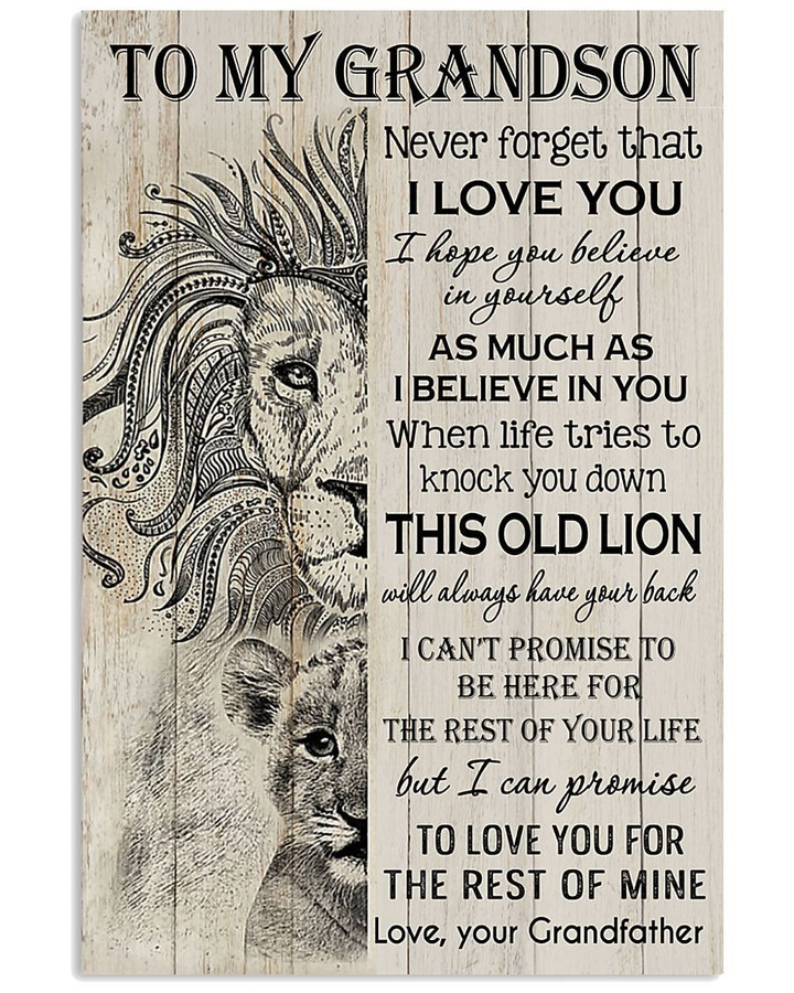 To My Granddaughter I Can Promise To Love You For The Rest Of Mine Gifts From Grandfather Vertical Poster