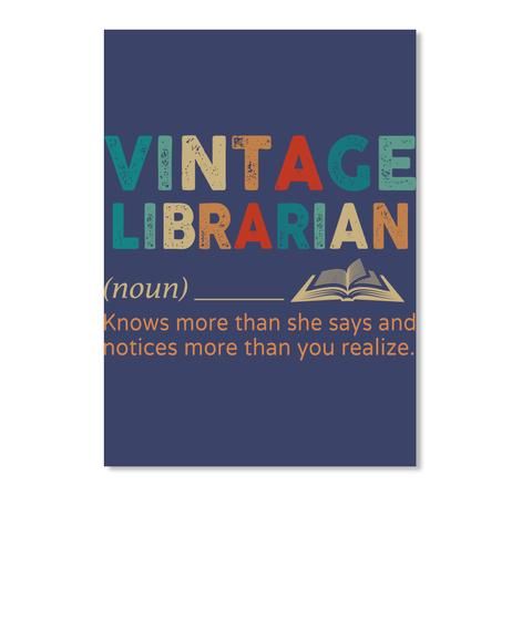 Vintage Librarian Knows More Than She Says Peel & Stick Poster