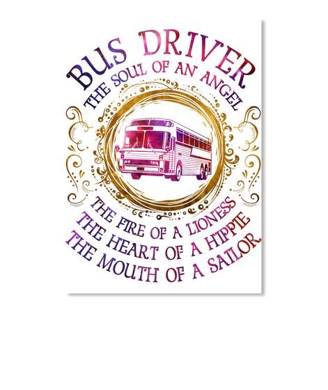 Bus Driver The Soul Of An Angel Gifts For Bus Drivers Peel & Stick Poster