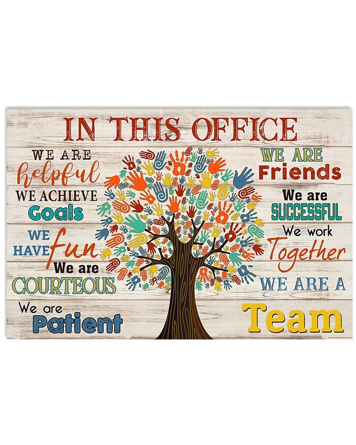 Physical Therapist We Are A Team Horizontal Poster