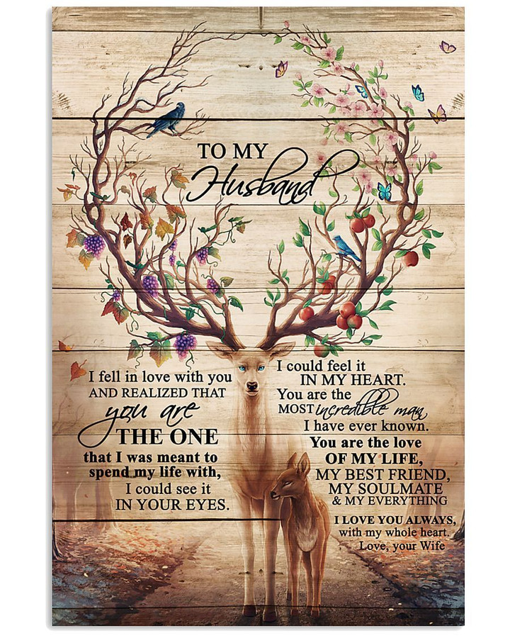 You Are The One Lovely Message Gifts For Husband Vertical Poster