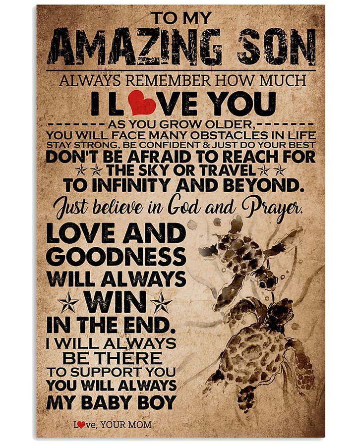 I Will Always Be There Love Message Gifts For Son Vertical Poster
