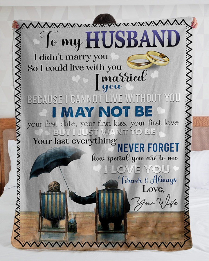 Rings Wife Gift For Husband Want To Be Your Last Everything Sherpa Fleece Blanket Sherpa Blanket