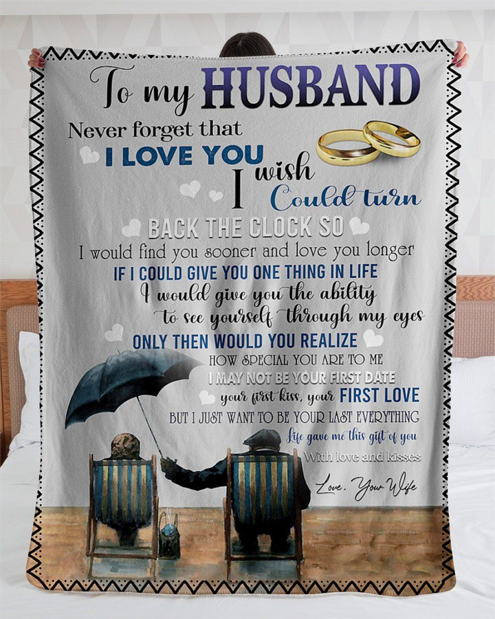 Rings Wife Gift For Husband Love You Longer Sherpa Fleece Blanket Sherpa Blanket