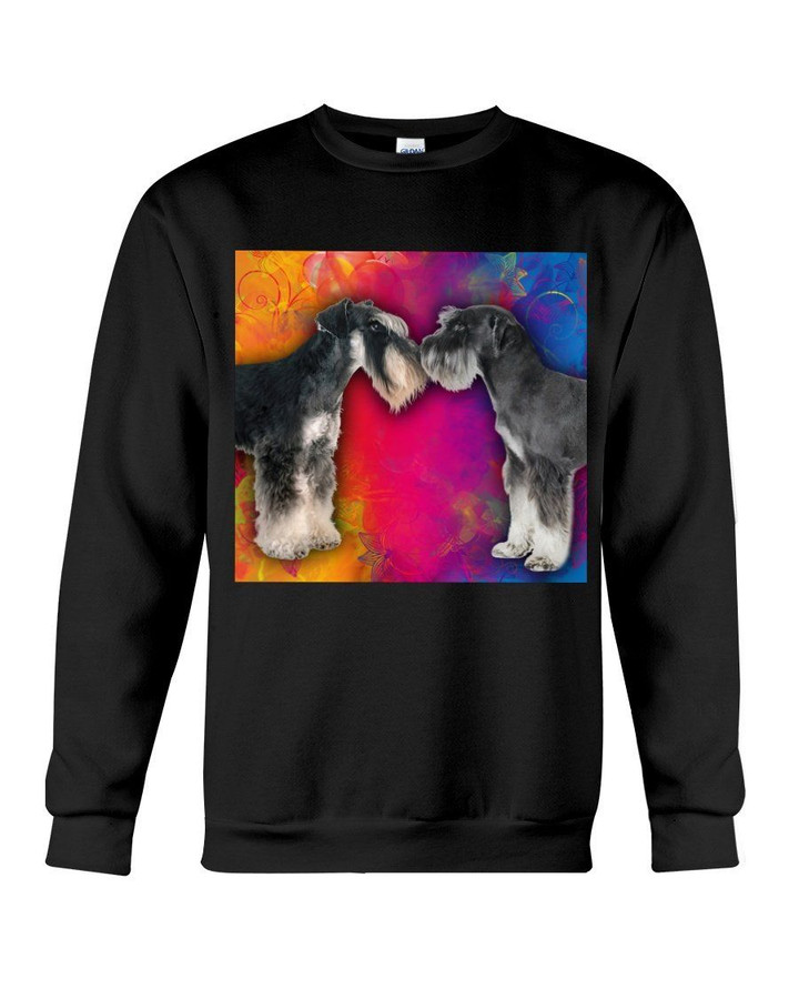With Dog Graphic Design Gift For Schnauzer Lovers Sweatshirt