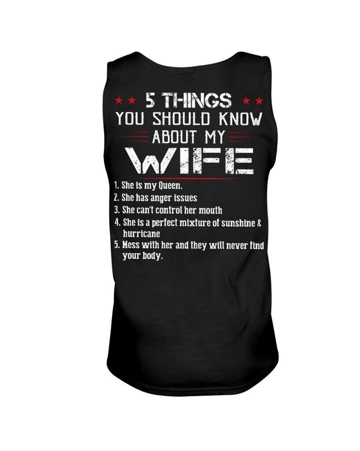 5 Thing You Should About My Wife Gift For Family Unisex Tank Top