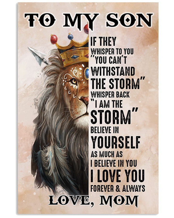 Lion King Mama To Son Fleece If They Whisper To You Vertical Poster