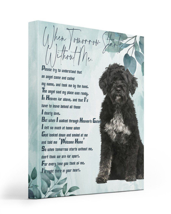 An Angel Came Called My Name Matte Canvas Portuguese Water Dog Matte Canvas