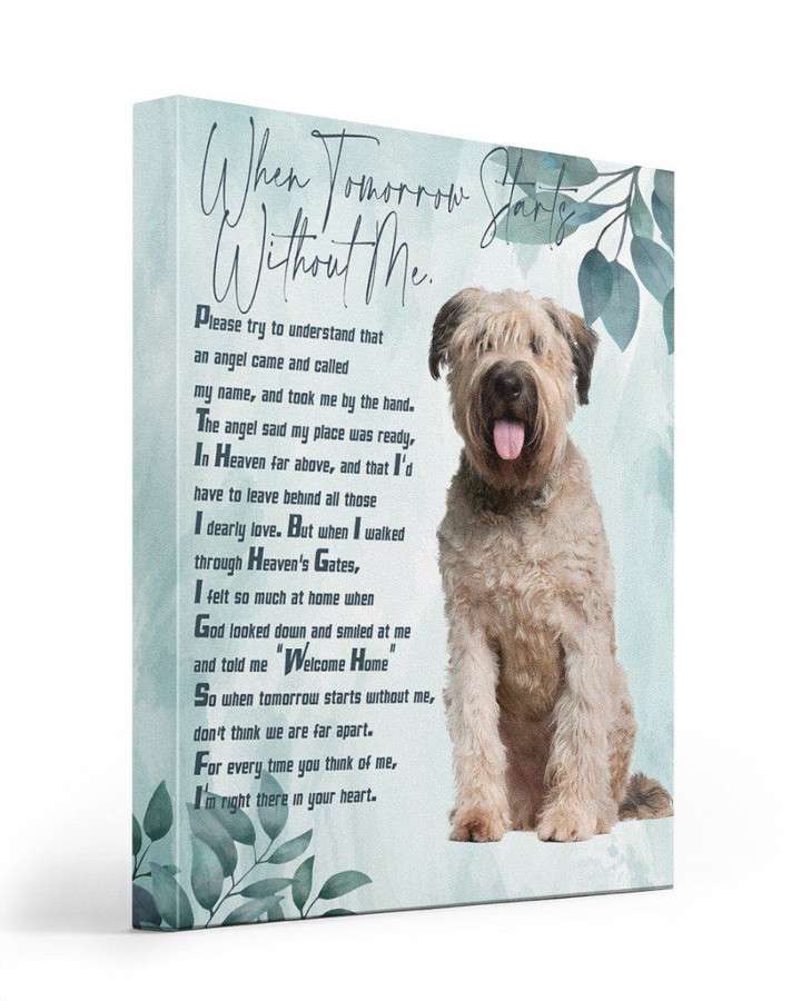 I'm There Here In Your Heart Matte Canvas Dog Lovers Bouvier Des Flandres Matte Canvas