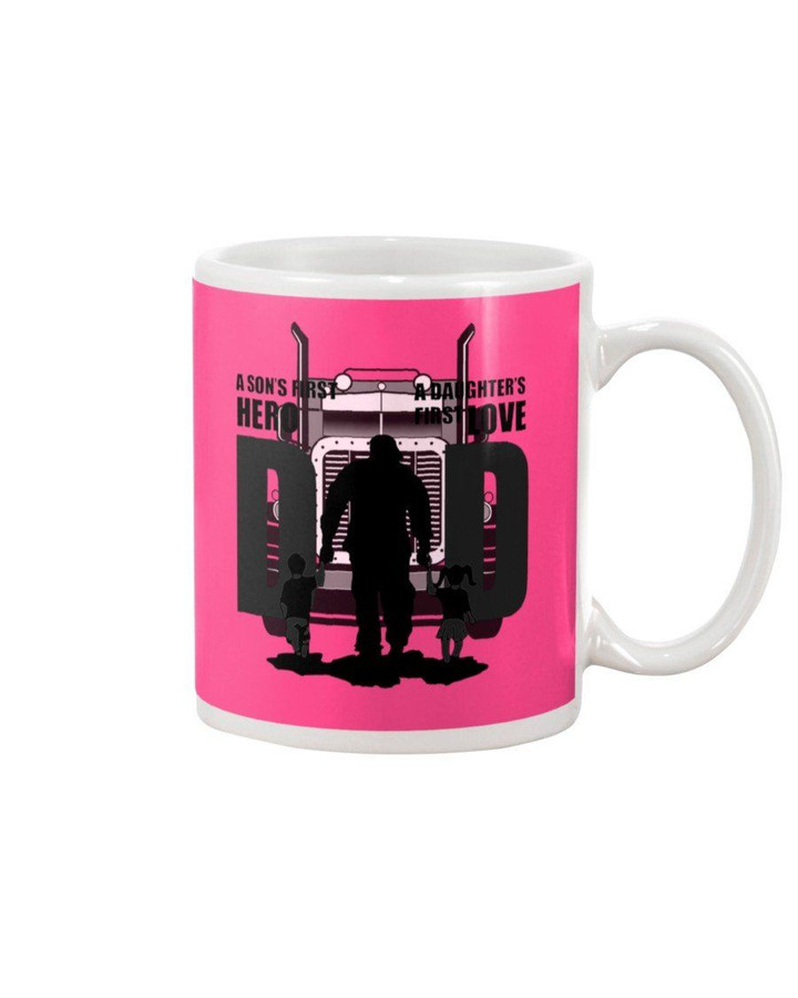 Gift For Dad A Son's First Hero A Daughter's First Love Mug