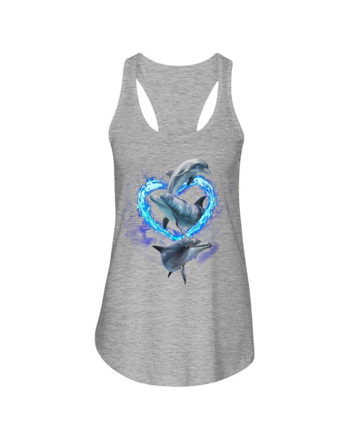 Dolphin Unique Design Gift For Dolphin Lovers Ladies Flowy Tank