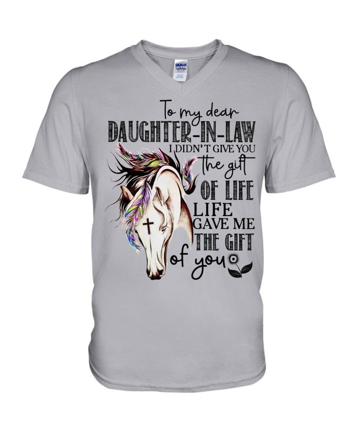 Life Gave Me The Gift Of You Great Gift For Daughter-In-Law Guys V-Neck