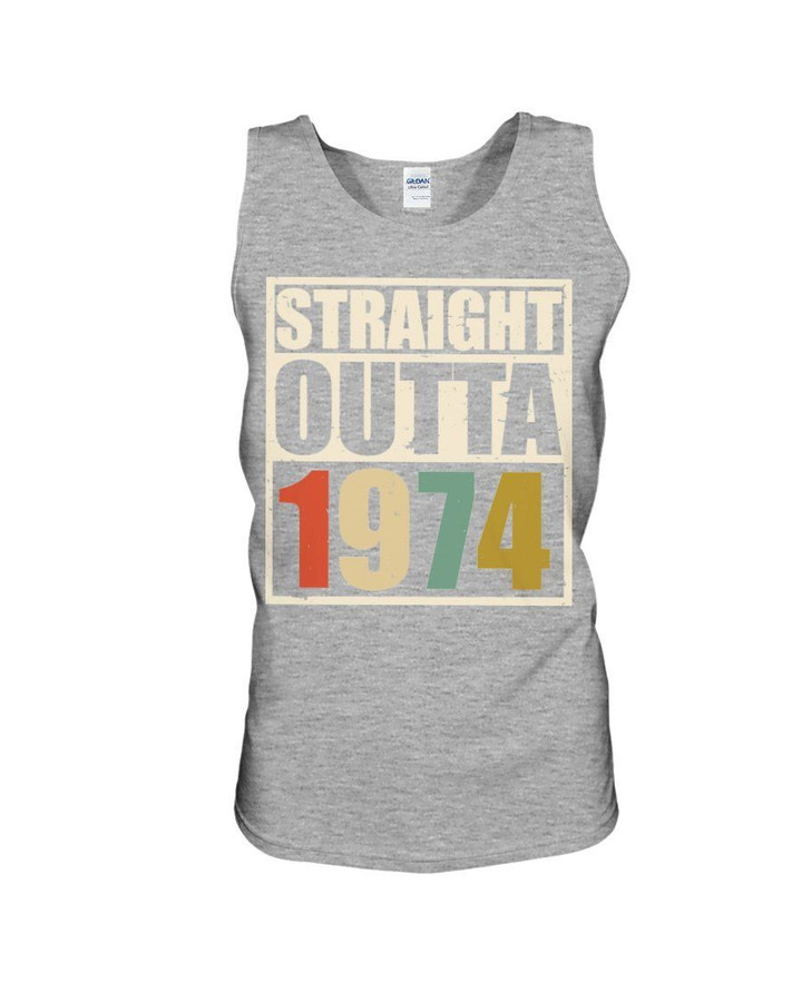 Straight Outta 1974 Special Simple Unisex Tank Top