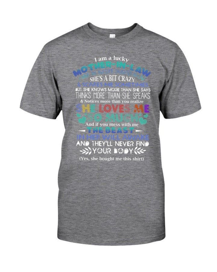 I'm A Lucky Mother-in-law Special Design Guys Tee