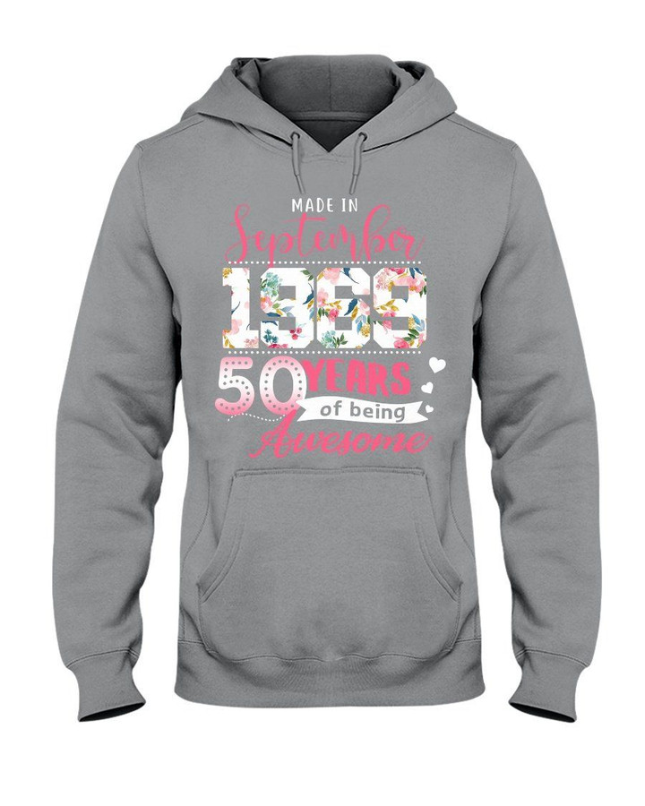 Made In September 1969 50 Years Of Being Awesome Trending Hoodie