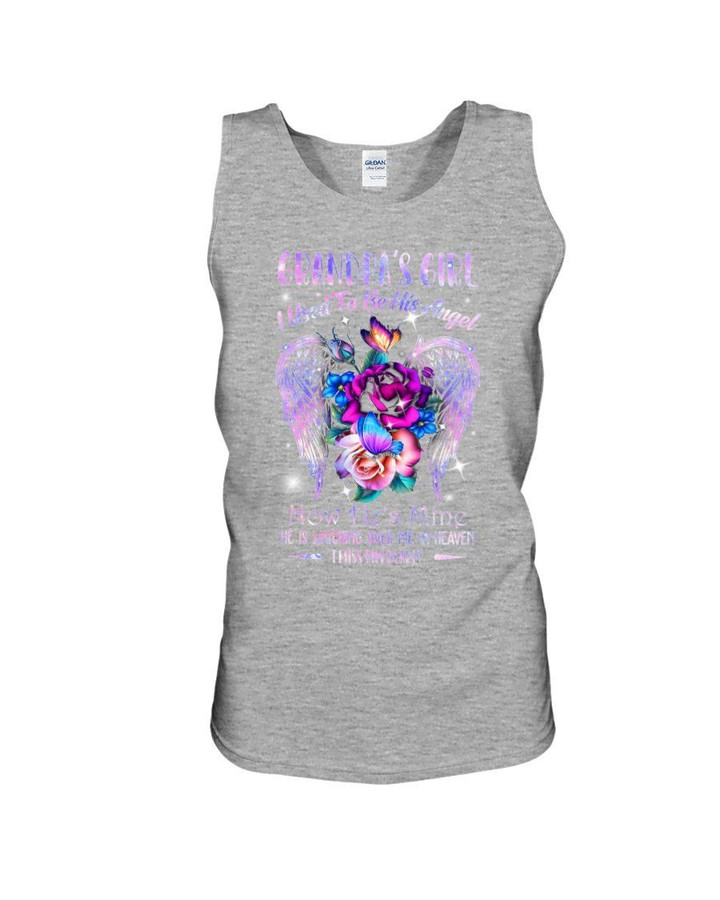 Gift For Angel Grandpa He Is Watching Over Me In Heaven Unisex Tank Top