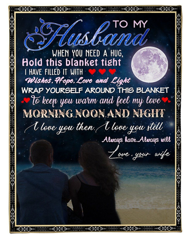 Wife Gift For Husband Keep You Warm And Feel My Love Sherpa Fleece Blanket Sherpa Blanket