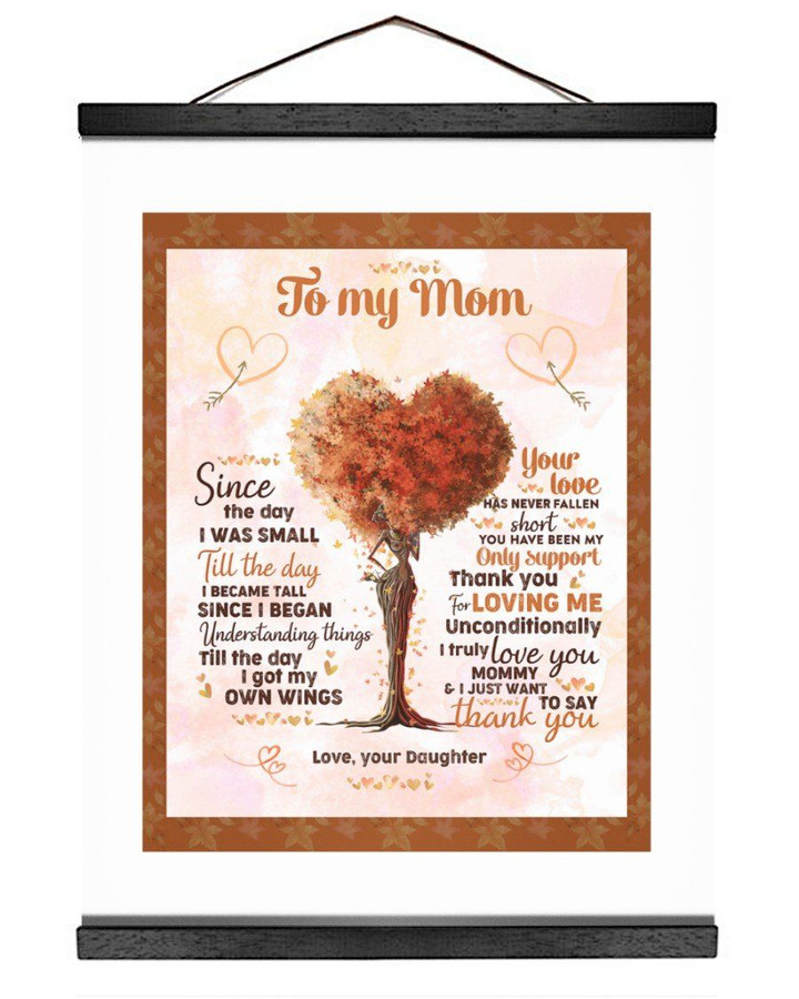 Heart Tree Daughter Gift For Mom I Just Want To Say Thank You Matte Canvas