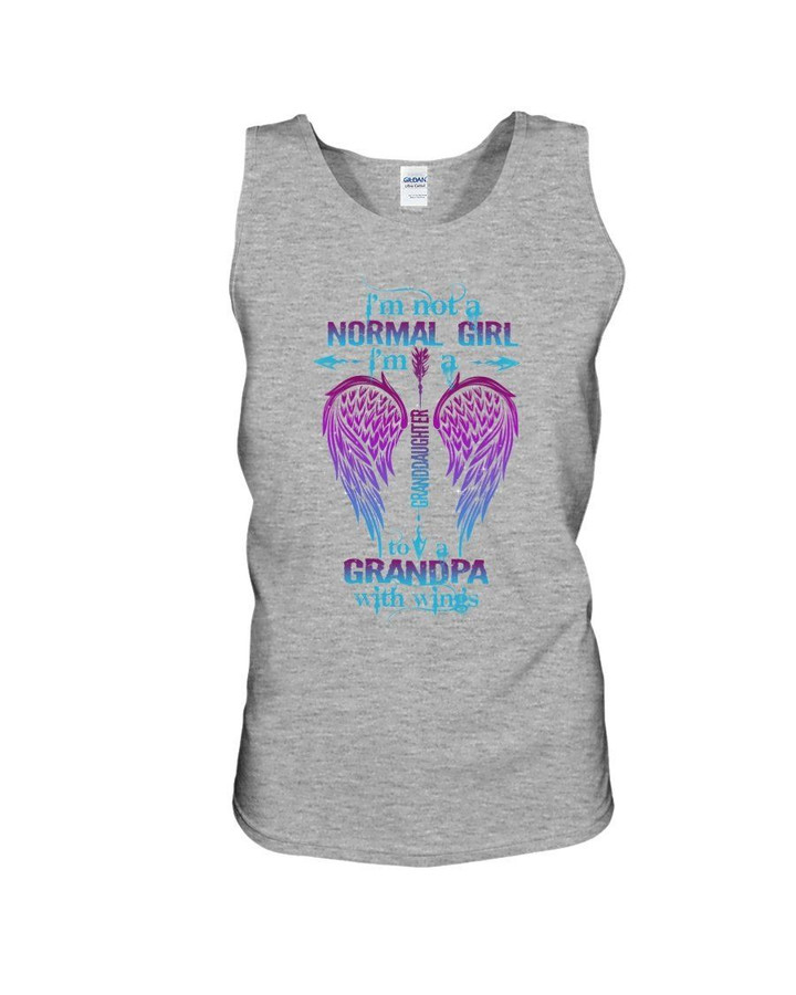 Gift For Grandpa I'm Not A Normal Girl Purple Angel Wing Unisex Tank Top
