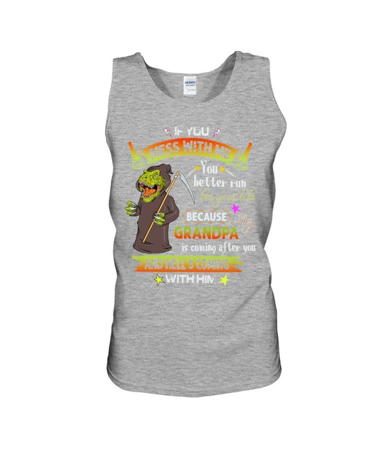 Gift For Grandchild Crocodile If You Mess With Me Unisex Tank Top