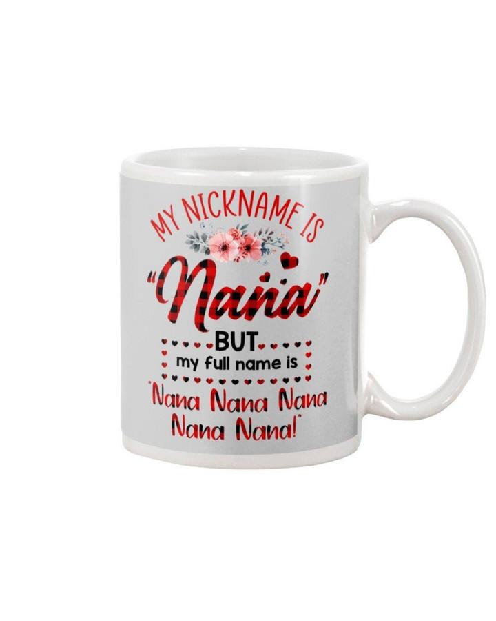 Gift For Grandma My Nickname Is Nana Mug