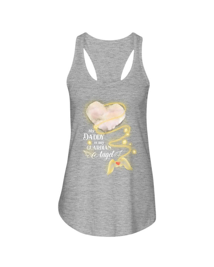 My Daddy Is My Guardian Angel Wings Gift For Papa Ladies Flowy Tank