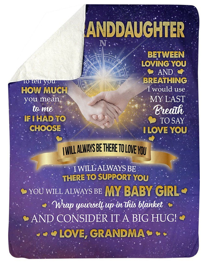Best Gift For Graddaughter I'll Always Be There To Support You Sherpa Blanket