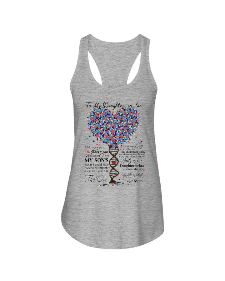 Heart DNA Tree The Love Of His Life Mom Gift For Daughter In Law Ladies Flowy Tank