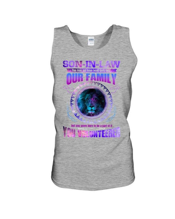 Gift For Son In Law Galaxy Lion You Volunteered Unisex Tank Top