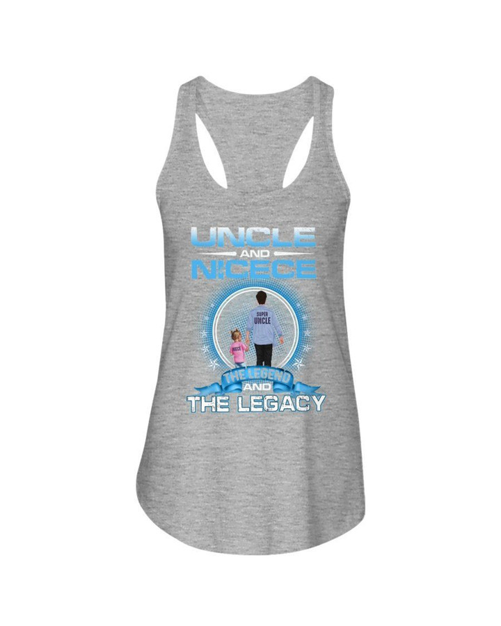 Uncle And Niece The Legend The Legacy Gift For Family Ladies Flowy Tank