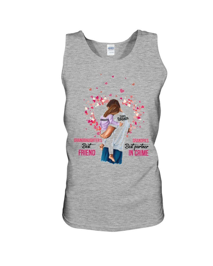 Heart Pattern The Importance Of Grandpa For Granddaughter And Grandson Gift For Men Unisex Tank Top